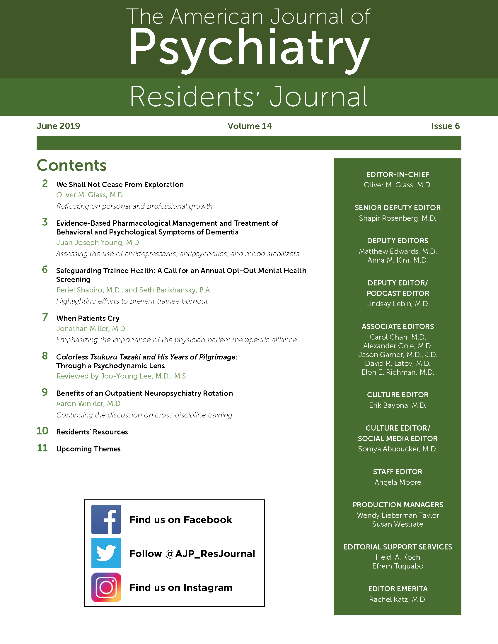 Residents' Journal